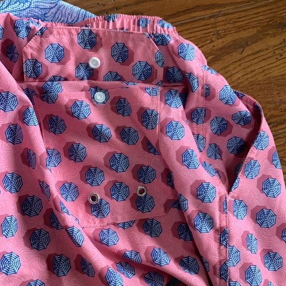Peter Millar Ocean City Swim Trunk Men’s Coral Reef Pink Quick Dry Size Large - Picture 11 of 14